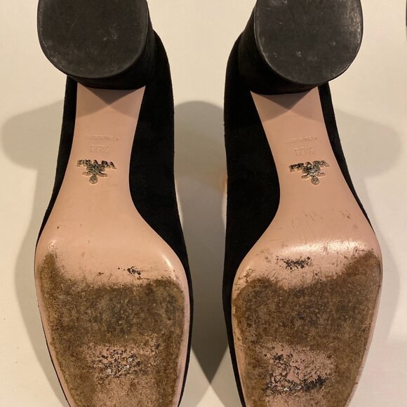 Prada Black Suede Pumps - Picture 6 of 9